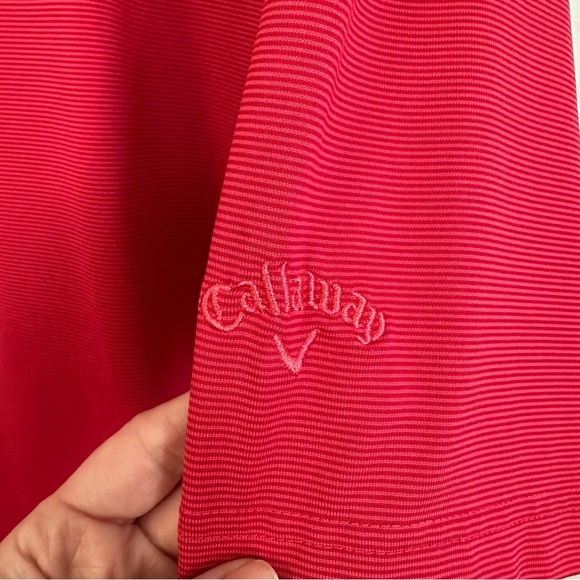 Callaway Opti Dri Men’s Short Sleeve micro Striped Golf Polo Size XXL GUC - Picture 7 of 9